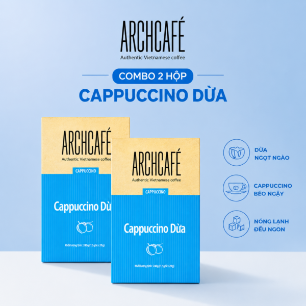 Combo 2 Hộp Cappuccino Dừa Archcafé