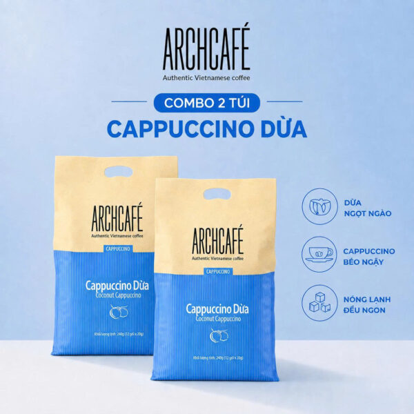 Combo 2 Túi Cappuccino Dừa