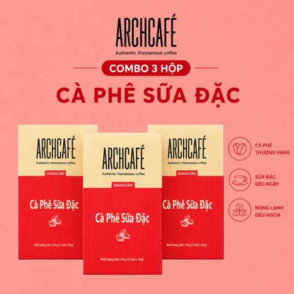 Combo 3 Hộp Cà Phê Sữa Đặc