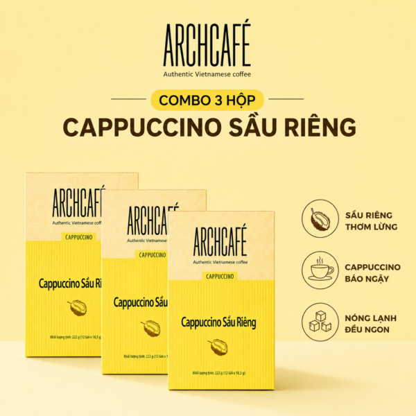 Combo 3 Hộp Cappuccino Sầu Riêng