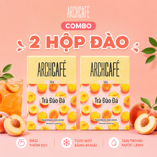 Combo 2 Hộp Trà Đào Đá